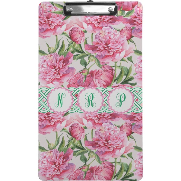 Watercolor Peonies Clipboard (Legal)