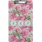 Watercolor Peonies Clipboard (Legal Size) (Personalized)