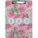 Watercolor Peonies Clipboard (Personalized)