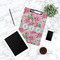 Watercolor Peonies Clipboard - Lifestyle Photo