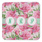 Watercolor Peonies Coaster Set - FRONT (one)