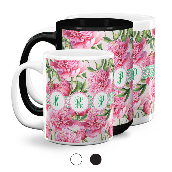 Watercolor Peonies Coffee Mugs Main