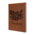 Watercolor Peonies Leatherette Journal (Personalized)