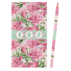 Watercolor Peonies Colored Pencils (Personalized)