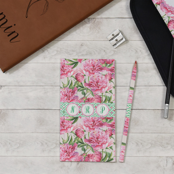 Watercolor Peonies Colored Pencils - In Context