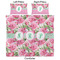 Watercolor Peonies Comforter Set - King - Approval