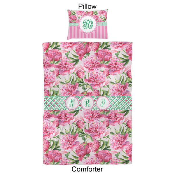 Watercolor Peonies Comforter Set - Twin XL - Approval