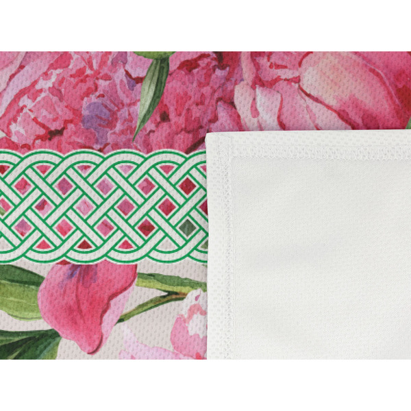 Watercolor Peonies Cooling Towel- Detail