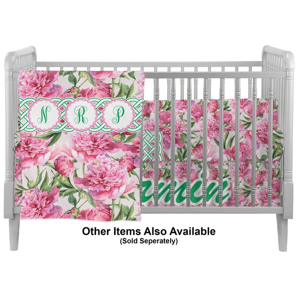 Watercolor Peonies Crib - Profile Sold Seperately