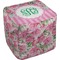 Watercolor Peonies Cube Poof Ottoman (Bottom)