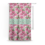 Watercolor Peonies Curtain