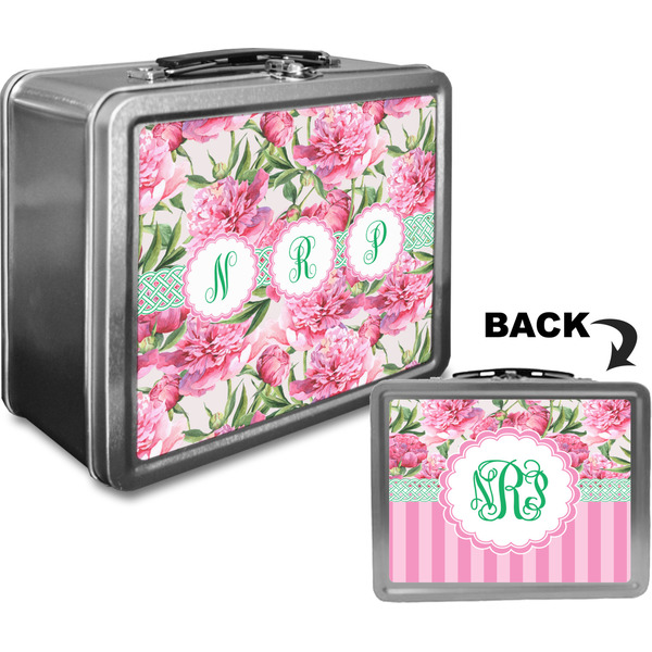 Watercolor Peonies Custom Lunch Box / Tin Approval