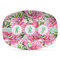 Watercolor Peonies Plastic Platter - Microwave & Oven Safe Composite Polymer (Personalized)