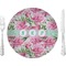 Watercolor Peonies 10" Glass Lunch / Dinner Plates - Single or Set (Personalized)