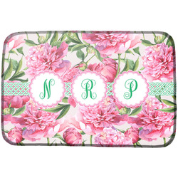 Watercolor Peonies Dish Drying Mat (Personalized)