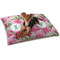 Watercolor Peonies Dog Bed - Small w/ Multiple Names