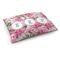 Watercolor Peonies Dog Bed - Medium w/ Multiple Names