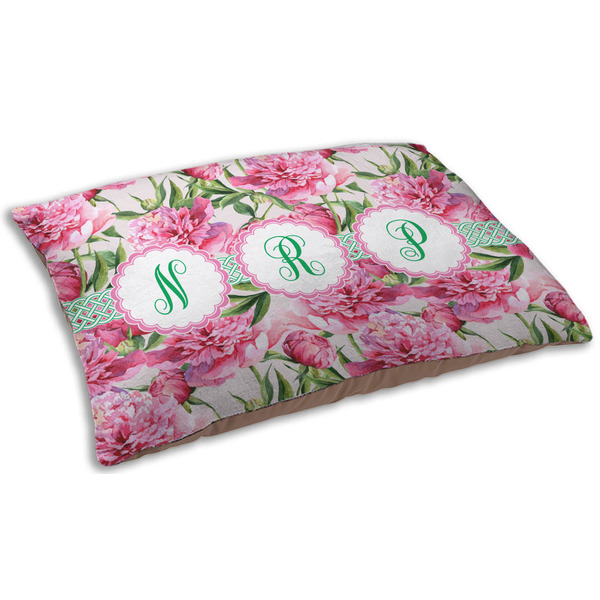 Watercolor Peonies Dog Beds - SMALL