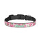 Watercolor Peonies Dog Collar - Small - Front