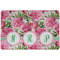 Watercolor Peonies Dog Food Mat - Small without bowls