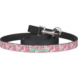 Watercolor Peonies Dog Leash (Personalized)