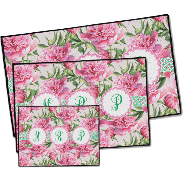 Watercolor Peonies Door Mats - PARENT MAIN
