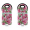 Watercolor Peonies Double Wine Tote - APPROVAL (new)