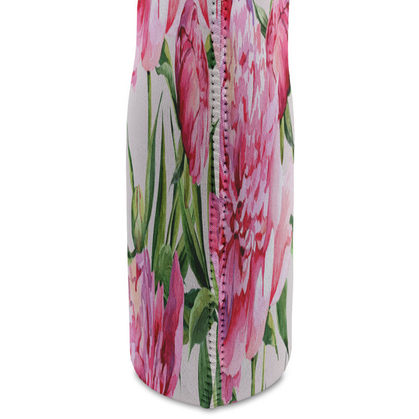 Watercolor Peonies Double Wine Tote - DETAIL 2 (new)