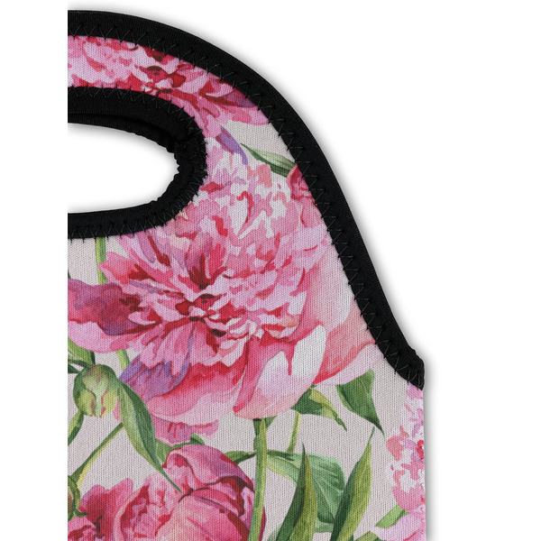 Watercolor Peonies Double Wine Tote - Detail 1 (new)
