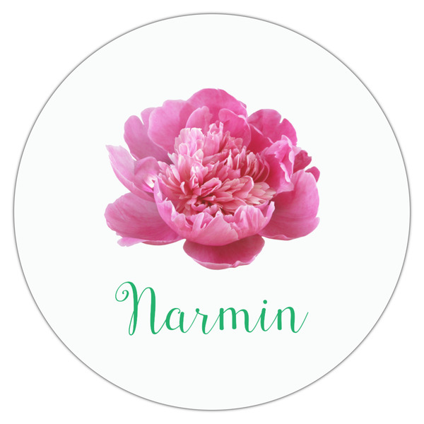 Watercolor Peonies Drink Topper - Large - Single