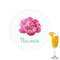 Watercolor Peonies Drink Topper - Small - Single with Drink