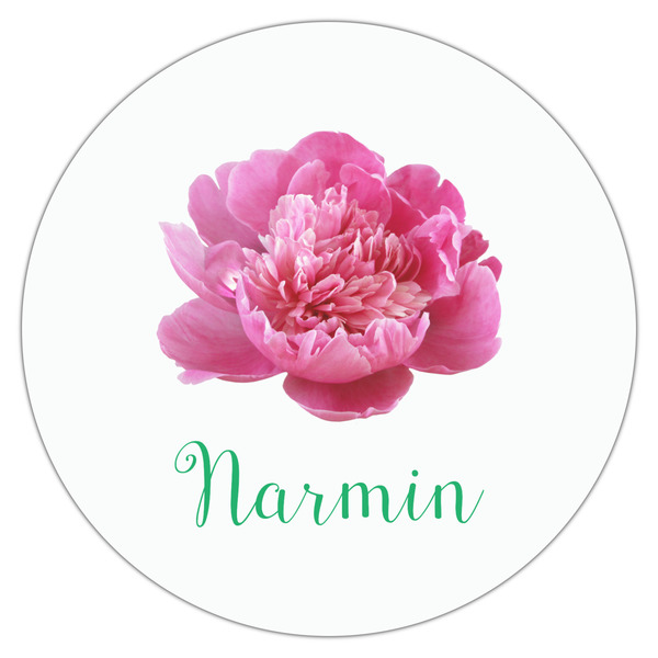 Watercolor Peonies Drink Topper - XLarge - Single