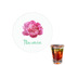 Watercolor Peonies Drink Topper - XSmall - Single with Drink