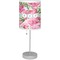 Watercolor Peonies Drum Lampshade with base included