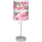 Watercolor Peonies Lamp with Drum Shade (Personalized)