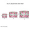 Watercolor Peonies Drum Lampshades - Sizing Chart
