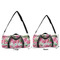 Watercolor Peonies Duffle Bag Small and Large