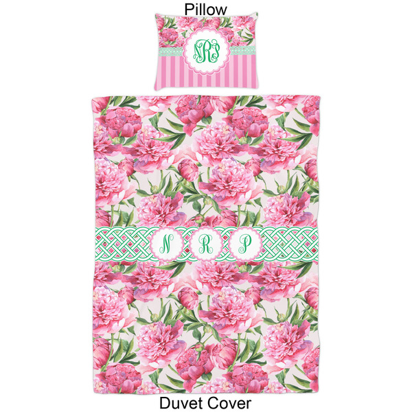 Watercolor Peonies Duvet Cover Set - Twin - Approval