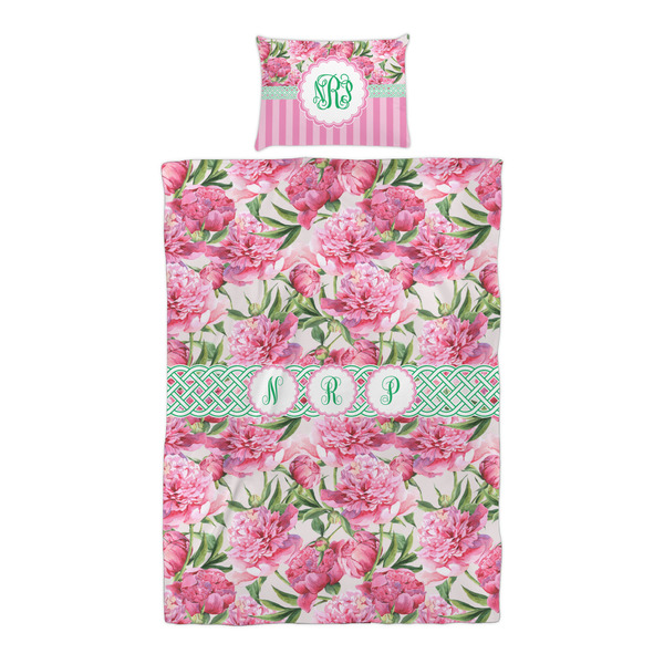 Watercolor Peonies Duvet Cover Set - Twin XL - Alt Approval