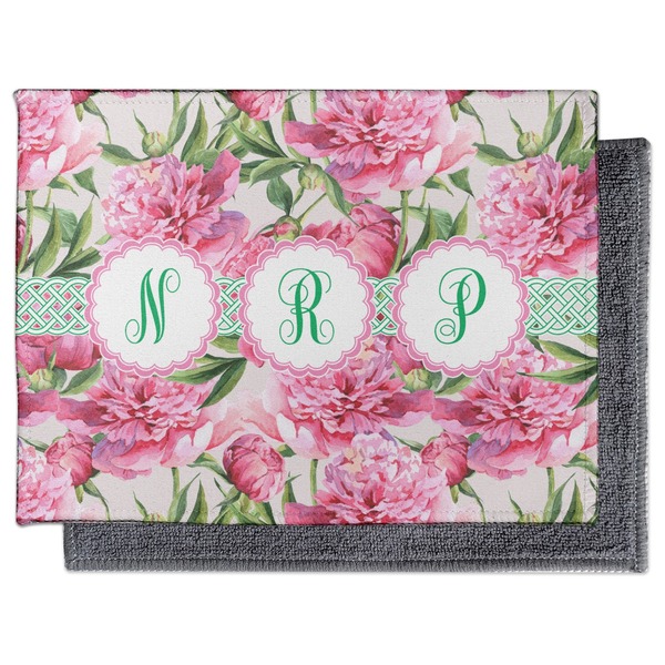 Watercolor Peonies Electronic Screen Wipe - Flat