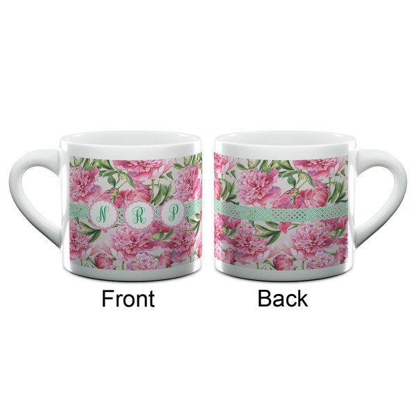 Watercolor Peonies Espresso Cup - 6oz (Double Shot) (APPROVAL)