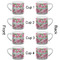 Watercolor Peonies Espresso Cup - 6oz (Double Shot Set of 4) APPROVAL