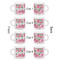Watercolor Peonies Espresso Cup Set of 4 - Apvl