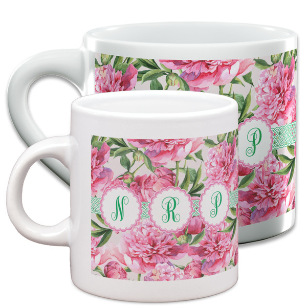Watercolor Peonies Espresso Mugs - Main Parent