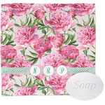 Watercolor Peonies Washcloth (Personalized)