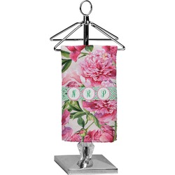 Watercolor Peonies Finger Tip Towel - Full Print (Personalized)