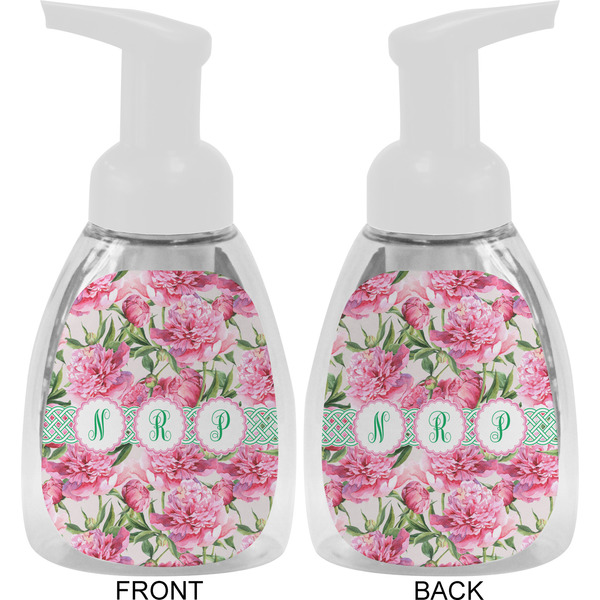 Watercolor Peonies Foam Soap Bottle Approval - White