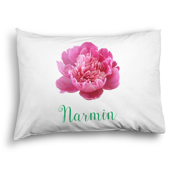 Custom Watercolor Peonies Pillow Case - Standard - Graphic (Personalized)