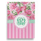 Watercolor Peonies Garden Flags - Large - Double Sided - BACK