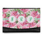 Watercolor Peonies Genuine Leather Womens Wallet - Front/Main
